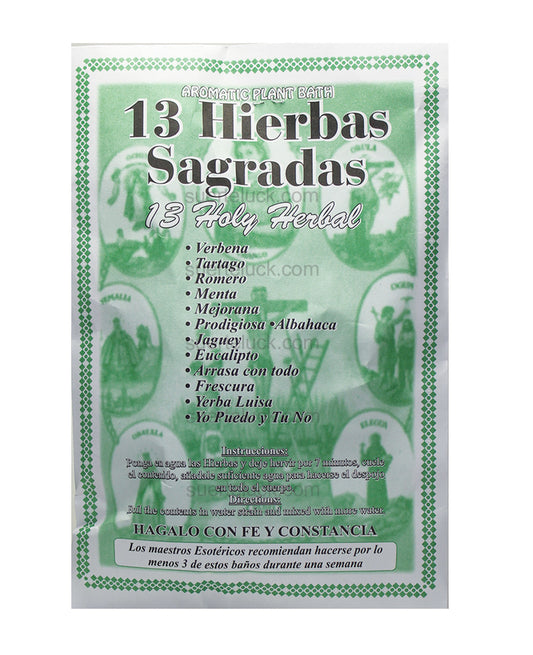 13 Hierbas Sagradas Herbal Bath 21G